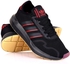 AD  Exquisite Black With Red Striped Designed Running Sneakers