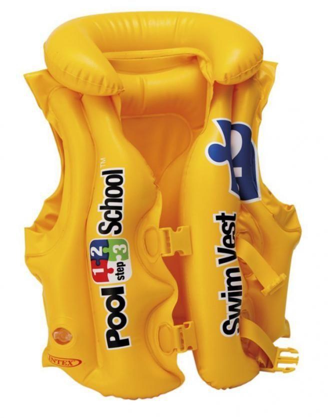 Intex Deluxe Pool Swim Vest - Yellow