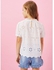 SHEIN Girls Eyelet Embroidered Keyhole Back Top