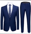Classic Men's Slim Fit Suit - Blue