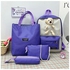 4in1 High Quality Fashion School Backpack For Girls