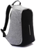 Fashion Pyramid Anti-theft Travel Laptop Backpack With USB Charging Port - Black/Grey