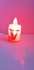 LED Flameless Candles Light With Letter V Red - 1Pc Approx 3.5Cm * 7Cm