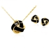Mysmar 18K Yellow Gold Plated Knot Jewelry Set [MM248]