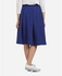 Agu Plain Fashionable Midi Skirt - Royal Blue