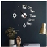 Generic 3D Mirror Fashion Number Wall Clock Stickers