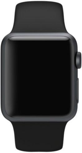Apple 42mm Sport Band, Black With Space Gray Stainless Pin