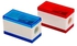 2-Piece Pencil Sharpener Set Blue/White/Red