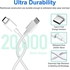 NTECH (USB-C to USB-C) 60W Cable 1M, Power Delivery Fast Charging PD Charger Cord Compatible With (Samsung/MacBook/Air/Pro/iPad Pro/iPad/Air/Huawei/Xiaomi/Lenovo/OnePlus/Android/Phones/Tablets - White