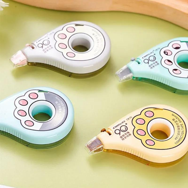 Transparent Cat Paw 6M White Out Correction Tape Corrector Cute Office School Acccessories Supplies Stationery Gift
