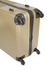 Senator Hard Case Large Luggage Trolley Suitcase for Unisex ABS Lightweight Travel Bag with 4 Spinner Wheels KH120 Gold