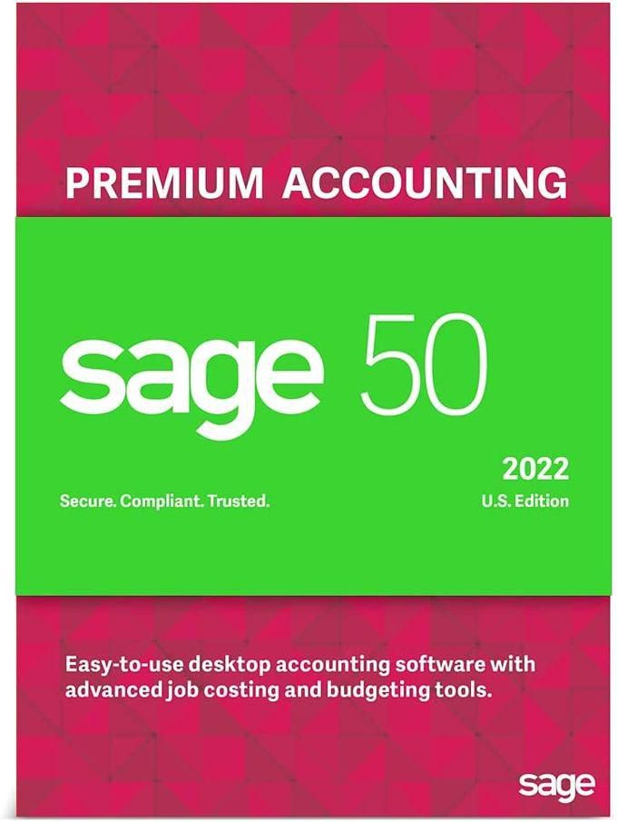 Sage 50 Premium Accounting Software 2022 Lifetime Activation Key For 1 User
