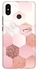 Protective Case Cover For Xiaomi Mi Max 3 Marble Pink Honeycomb
