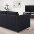 VIMLE Corner sofa, 4-seat - Saxemara black-blue