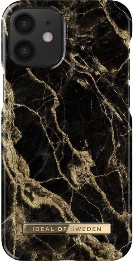 Ideal Fashion Case For IPhone 12 Mini - Golden Smoke Marble
