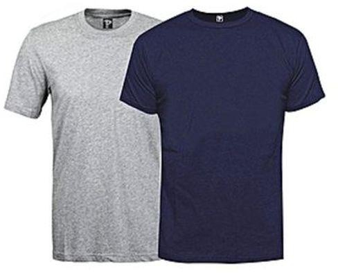 Mens 2 In 1 Polo T-Shirt Short-sleeve- Ash And Blue