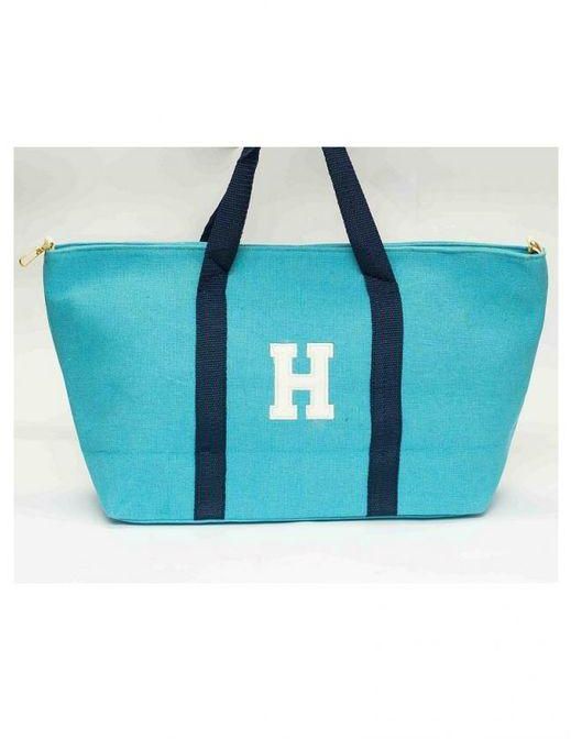 Genuine Pattern Shopper Bag - Light Blue