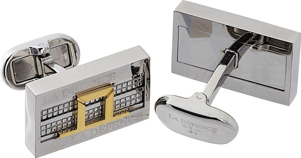 Cufflinks For Men by La Defence , Silver - 5089