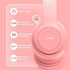Daemon Headphones, Bluetooth Wireless Headphones for Kids/Teens/Girls/Adults, Over-Ear Bluetooth Headphones with Microphone, Cat Ear Headphones for Girls Women/Kids (Baby Cat Pink)