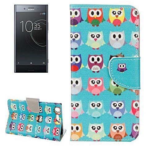 Sunsky For Sony Xperia Xz Premium Cartoon Owls Pattern Horizontal Flip Leather Case With Holder And Card Slots And Wallet