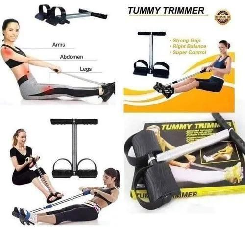 OFFER Tummy Trimmer Spring Abs Exerciser, Waist Trimmer, And Fitness Black