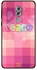 غطاء حماية واقٍ لهاتف هواوي أونر 6X نمط مطبوع بكلمة "Peace" ملونة