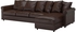 4-seat sofa, with chaise longue/Kimstad dark brown