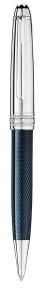 Montblanc Meisterstuck Solitaire Doue Blue Hour Classique Ballpoint Pen 112895 Blue/Silver