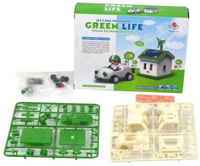 Solar House & Car Green Life Education Science Toy