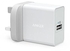شاحن جداري أنكر مدخل يو إس بي يدعم تقنية الشحن السريع PowerPort  Quick Charge 3 أبيض , A2010221