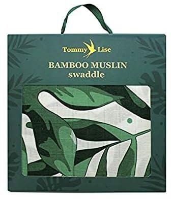 Tommy Lise Muslin swaddle sutable for new born -Roaming Mangrove (120x120cm)