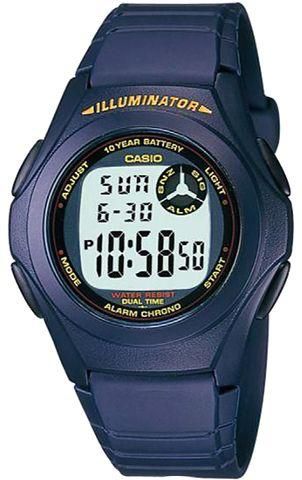 ساعة كاسيو للرجال F-200W-2ADF- رقمي، كاجوال