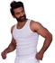 Jill M3101 Sleeveless Undershirt for Men - Size 6 - White