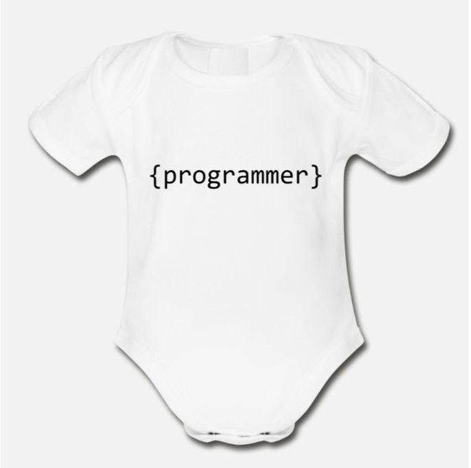 Programmer Organic Short Sleeve Baby Bodysuit_3