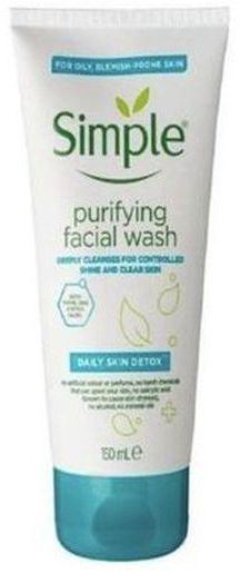Simple Deep Cleansing Daily Skin Detox Purifying Facial Wash 150ml.