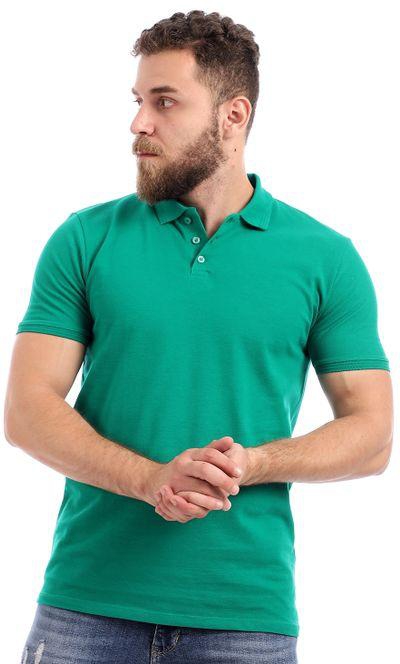 Izor Classic Collared Pique Polo Shirt - Green