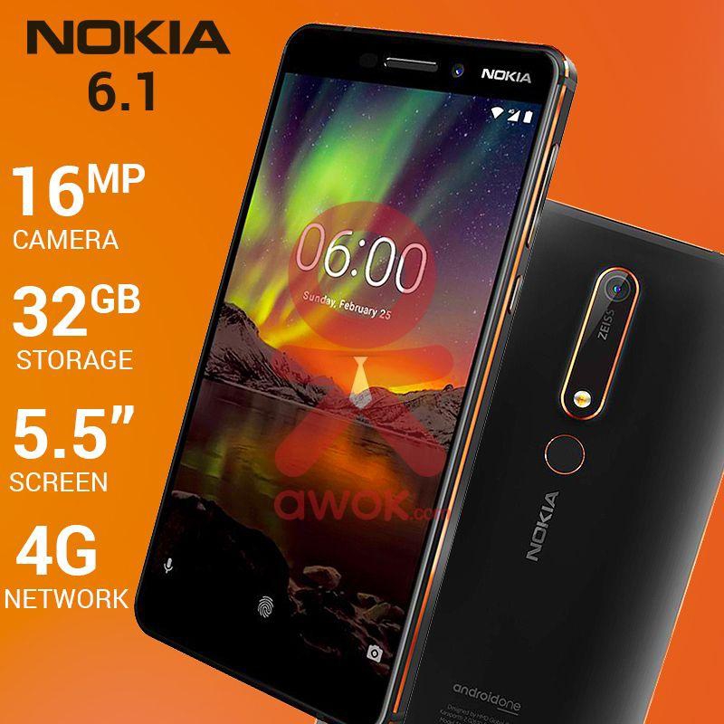 Nokia 6.1, 32GB, 4G LTE, Dual Sim, Black Copper