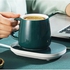 Coffee Mug/Tea Cup Thermostat Coaster Warmer for Office Use, Electric Beverage Warmer keep your drink 55℃ (green) كوستر سخان للاستخدام المكتبي الكهربائي يحافظ على مشروبك 55 درجة مئوية (أخضر)