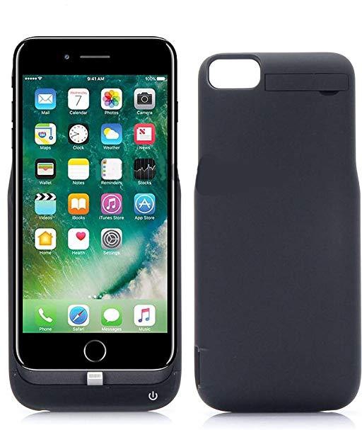 Bdotcom External Battery Case 5500 mAh Power Bank  with Apple iPhone 7/8 (Black)