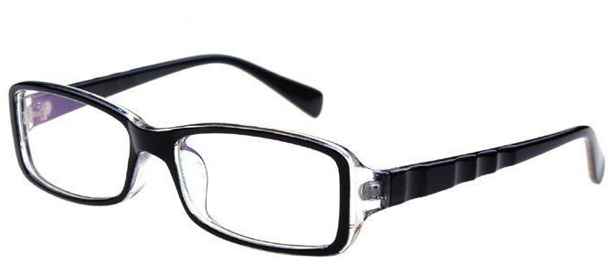Eyewear Frame For men With Lens Clear and frame Black