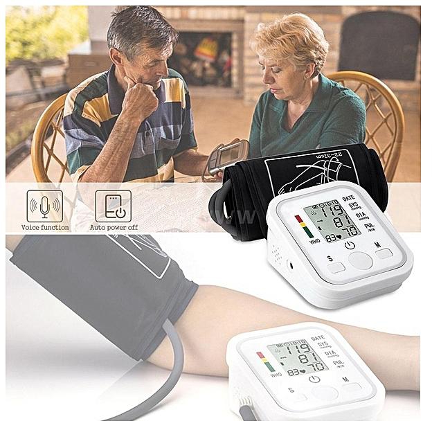 Generic Auto Arm Electronic Digital Blood Pressure Meter Monitor LCD With Voice Health