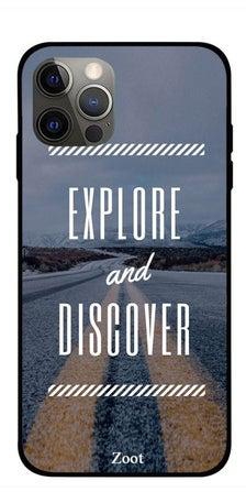 Explore And Discover Printed Case Cover -for Apple iPhone 12 Pro Grey/White/Yellow Grey/White/Yellow