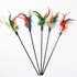 One Piece Cat Cudgel Feather Elastic Cat Toy Turkey Feather Long Pole Bell Vertical Cat Interactive Toy