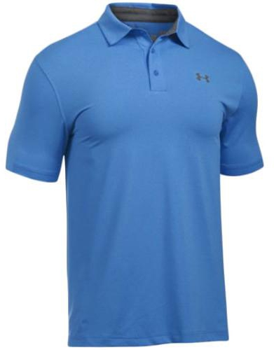 UNDER ARMOUR PLAYOFF VENTED POLO - WATER/GRAPHITE