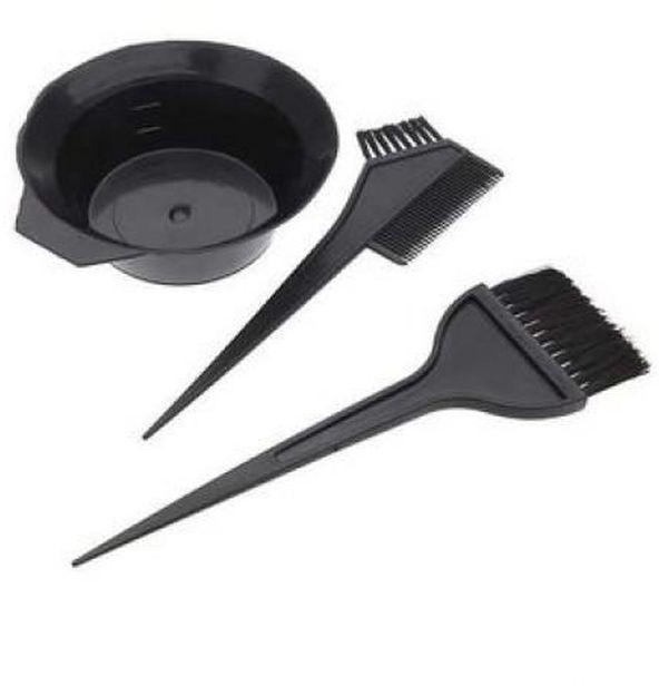 Hair Colouring Brush & Bowl Set - 3 Pcs