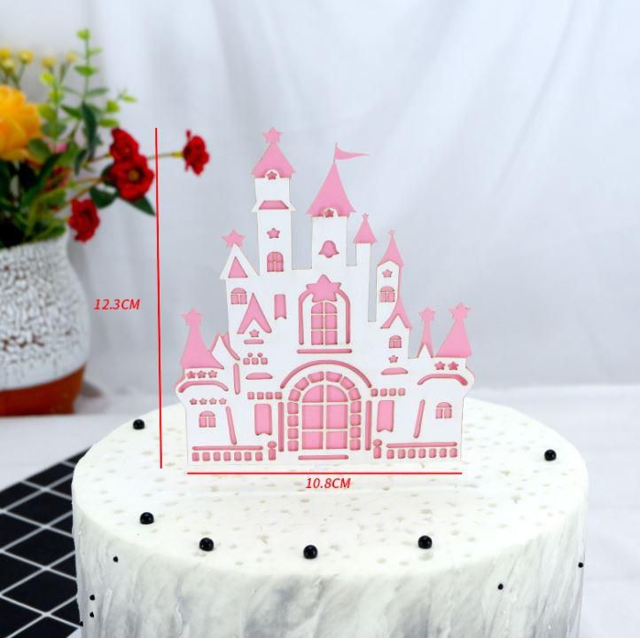 Large Castle Ferris Wheel Cake Topper Dessert Decoration - 3 Colors