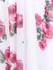 Plus Size Twist Lace Trim Belt Layered Flower Print Dress (Adjustable Shoulder Strap) - L | Us 12