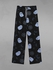 Gothic Cute Ghost Moon Star Print Drawstring Wide Leg Sweatpants For Men - 8xl