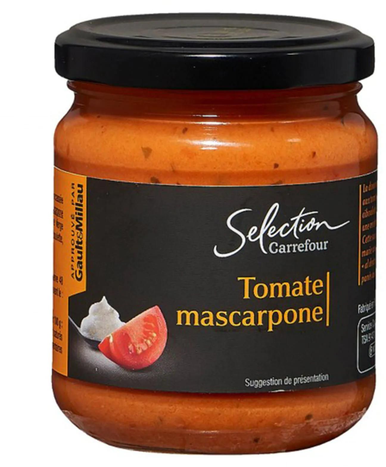 Carrefour selection tomato mascarpone sauce 190 g