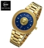 Keep Moving Lion Dial Stainless Steel Watch - Gold